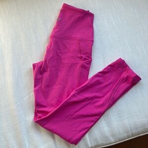 Hot pink lululemon leggings